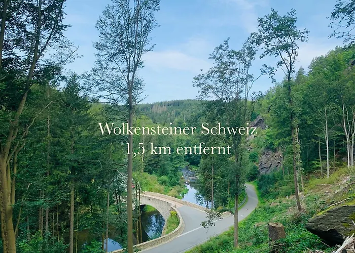 Am Schloss Wolkenstein, 86m2, 3br, Babybett, Office شقة