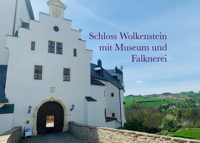 Am Schloss Wolkenstein, 86m2, 3br, Babybett, Office شقة *